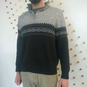 Geoffrey Beene Zip Up Sweatshirt 100% Cotton